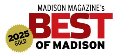 A logo for madison magazine 's best of madison