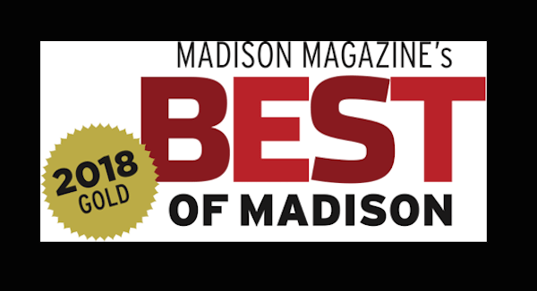 A logo for madison magazine 's best of madison