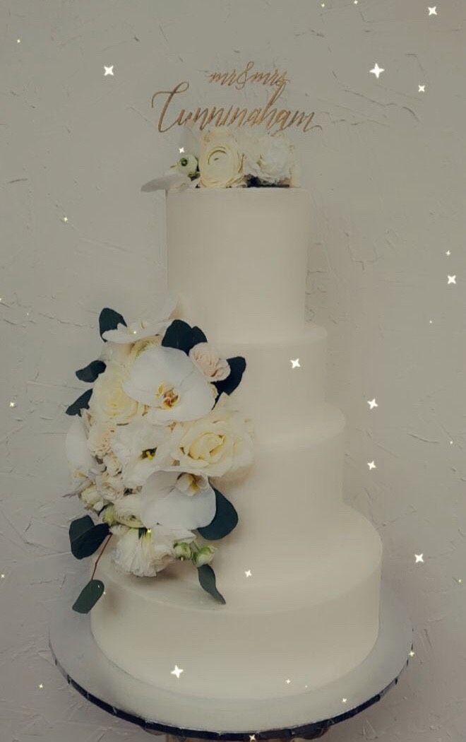 a wedding cake