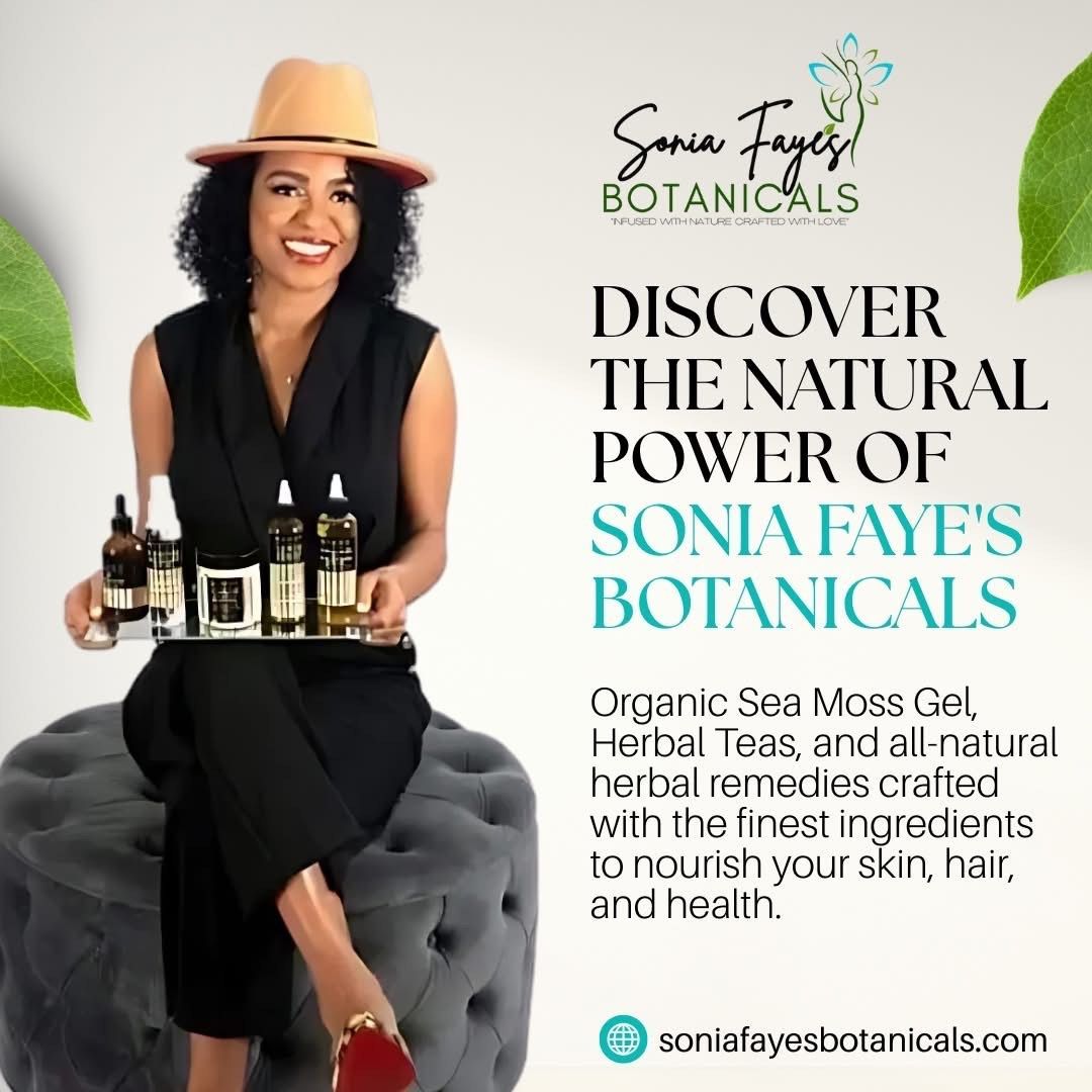 A woman is sitting on an ottoman holding a tray of bottles.