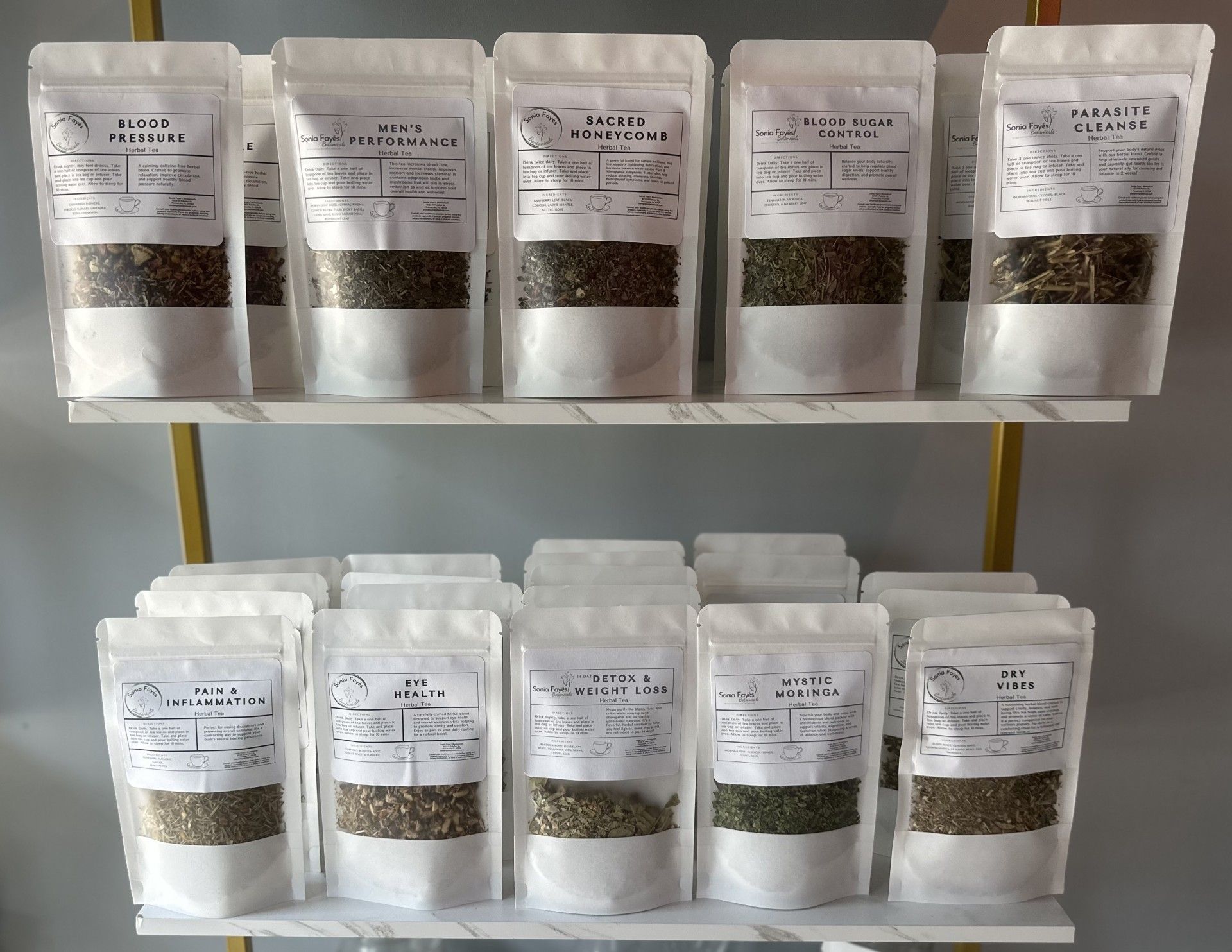 A person is holding a box of self care products.