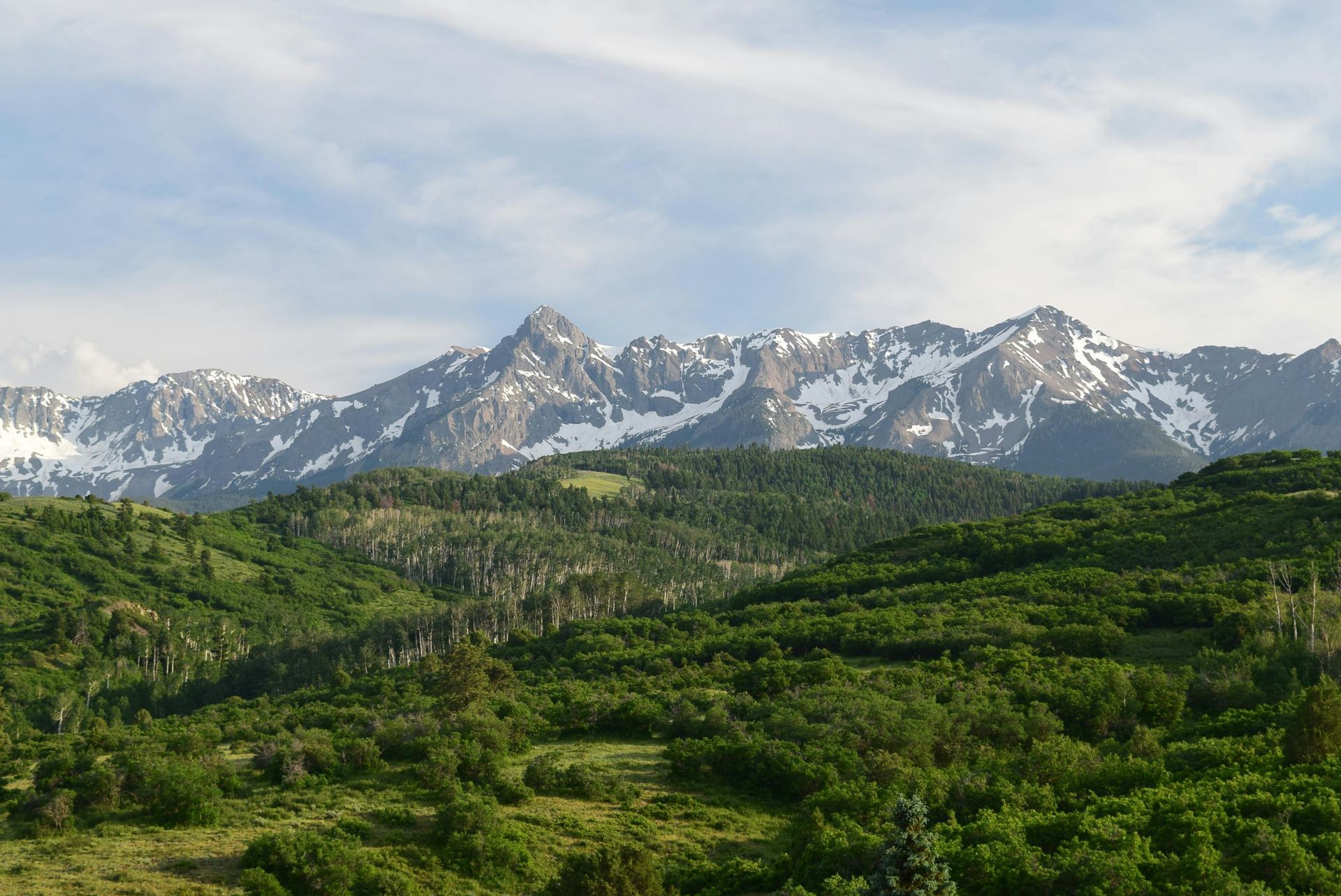 Mountain and landscape view near Monte Vista Colorado close to Monte Vista Storage facility