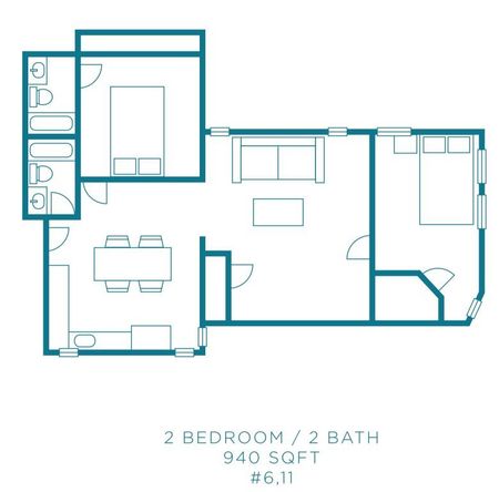 2 Bed/2 Bath