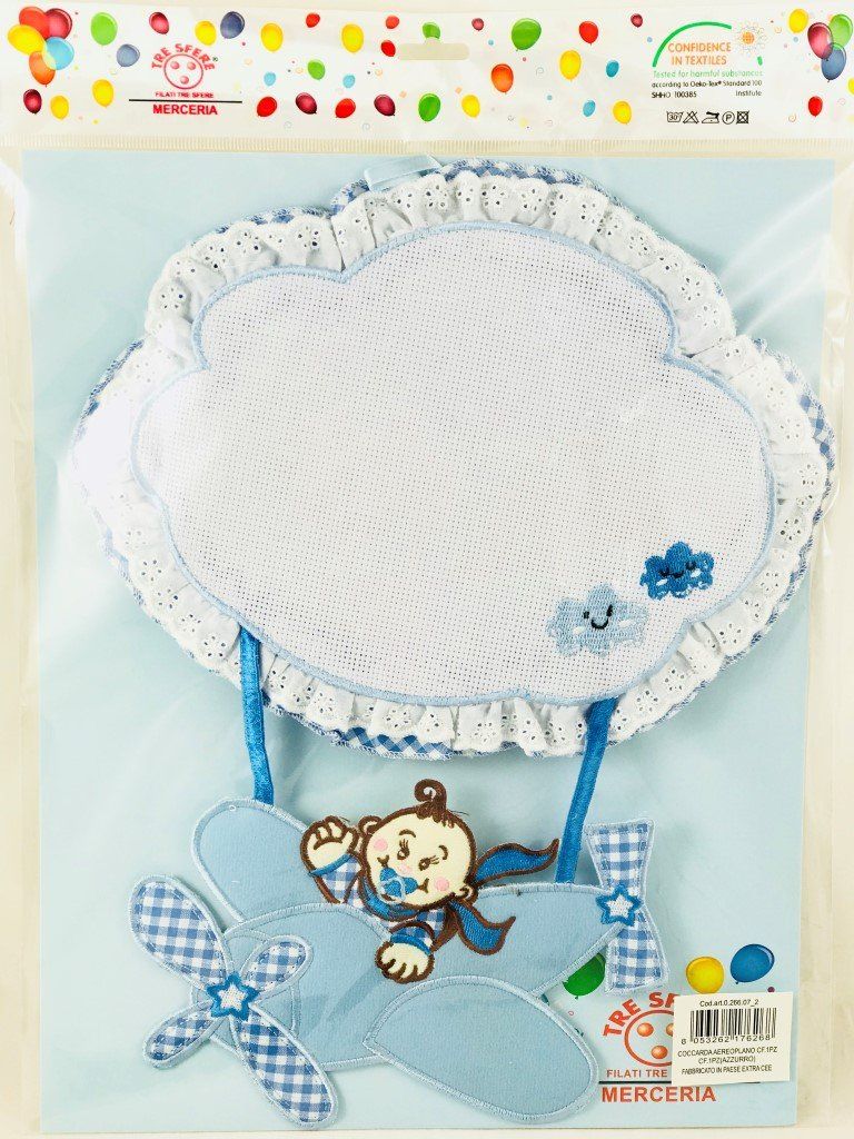 coccarde fiocchi nascita filati tre sfere