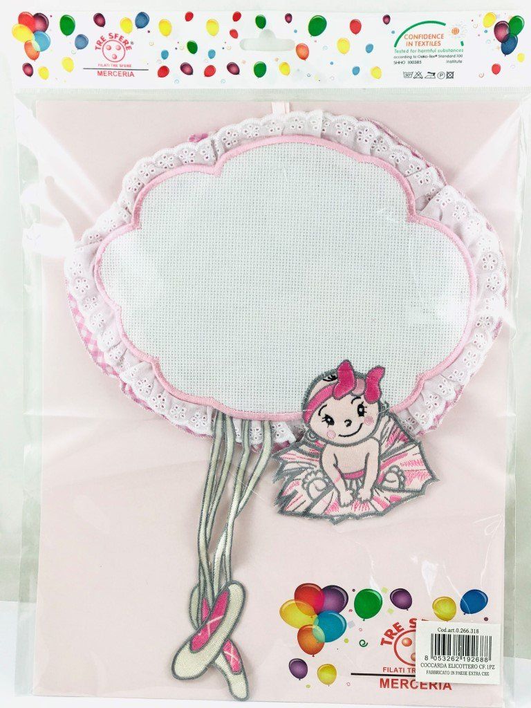 coccarde fiocchi nascita filati tre sfere