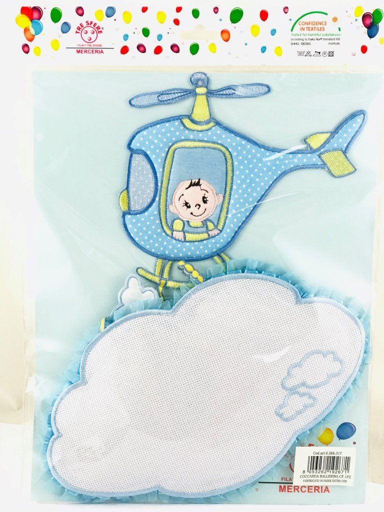 coccarde fiocchi nascita filati tre sfere