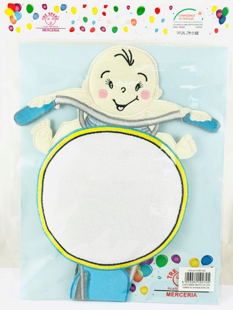 coccarde fiocchi nascita filati tre sfere