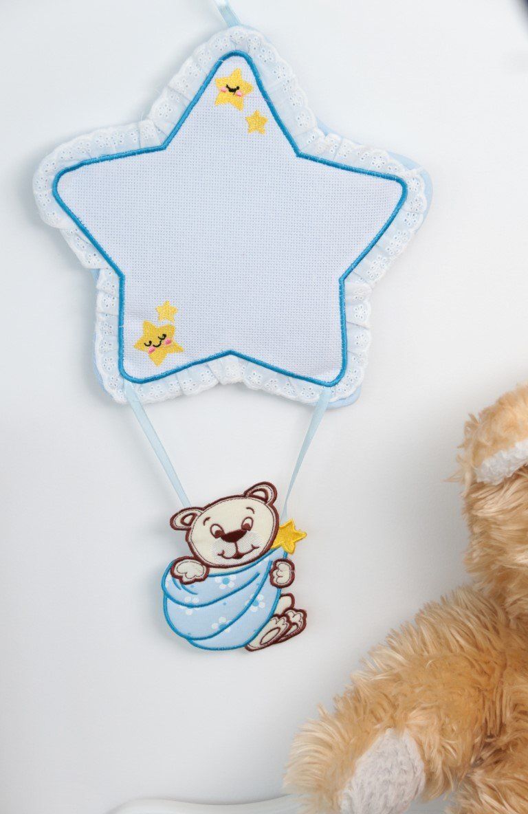 coccarde fiocchi nascita filati tre sfere