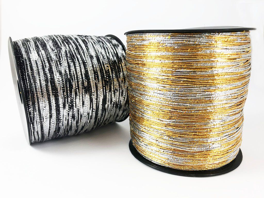 cordino swan rowen glitter borse all'uncinetto filati tre sfere