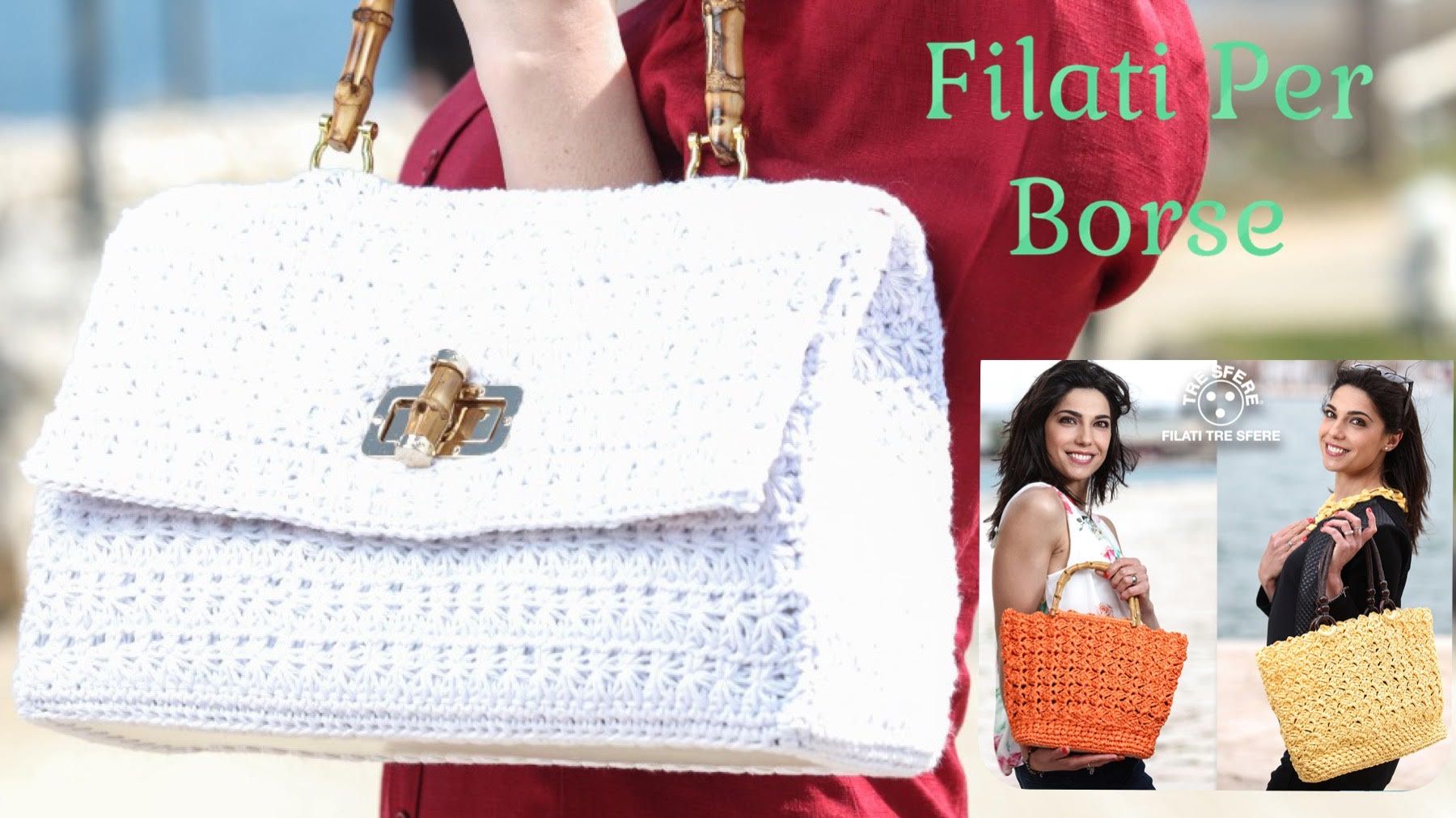 cordino thai swan per borse all'uncinetto filati tre sfere