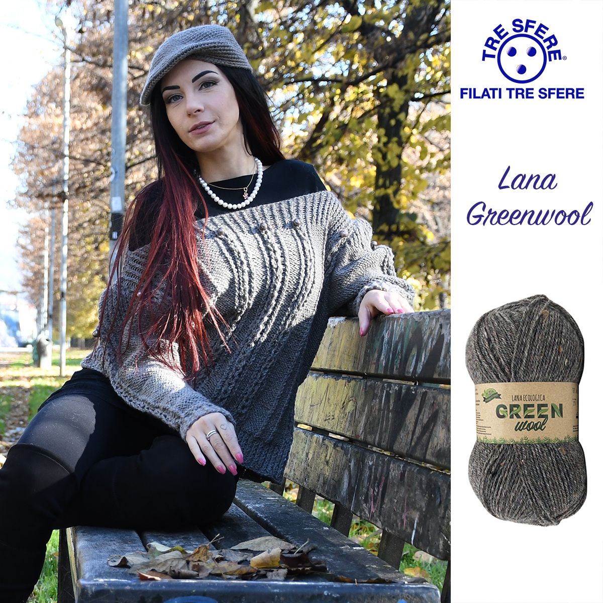 lana ecologica riciclata filati tre sfere