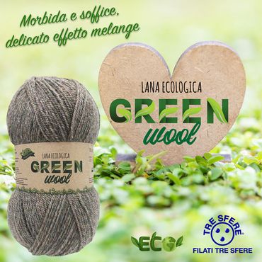 lana green riciclata filati tre sfere