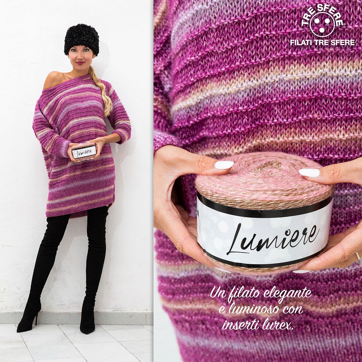 lana lumiere filati tre sfere