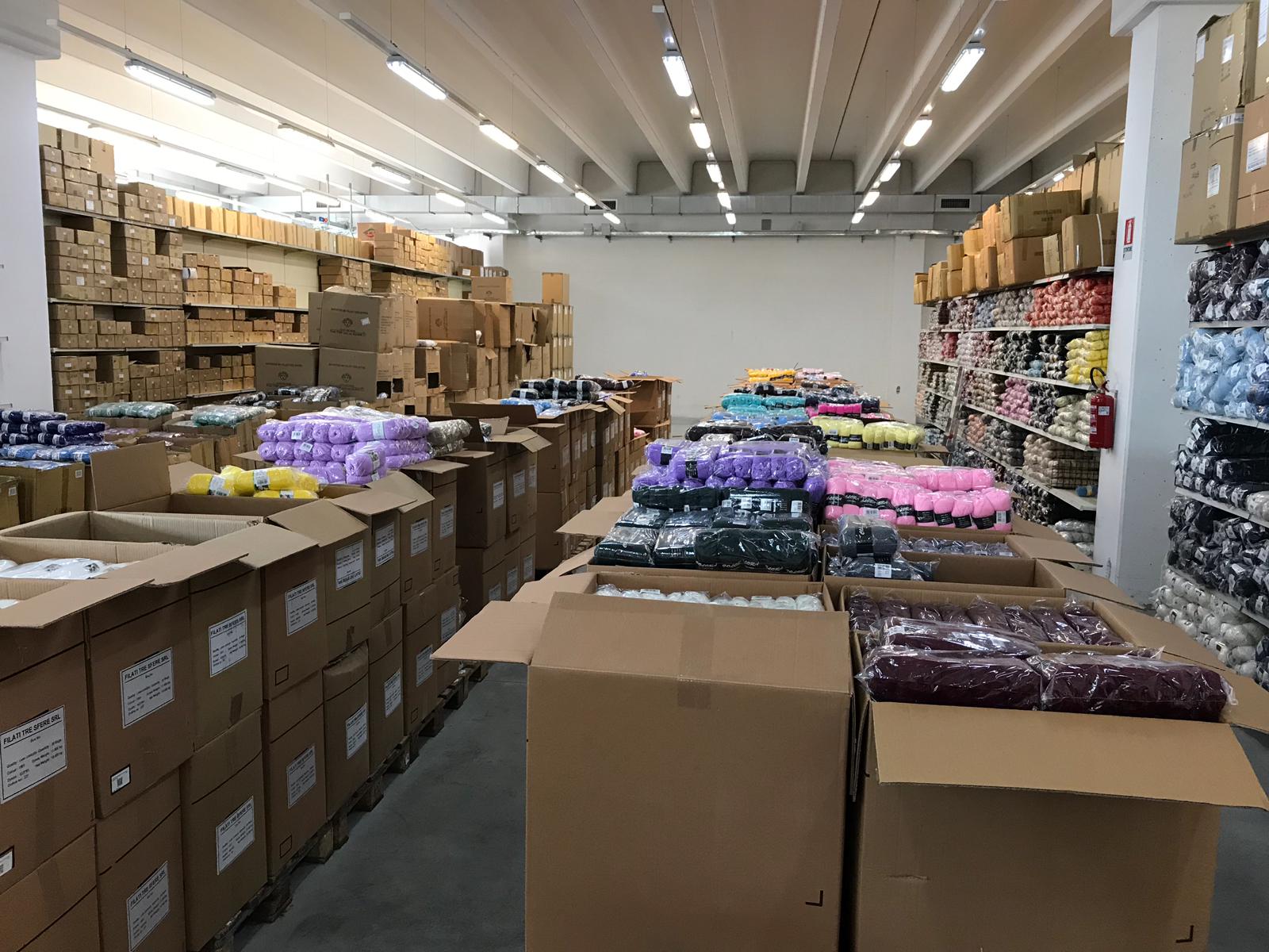 magazzino filati tre sfere