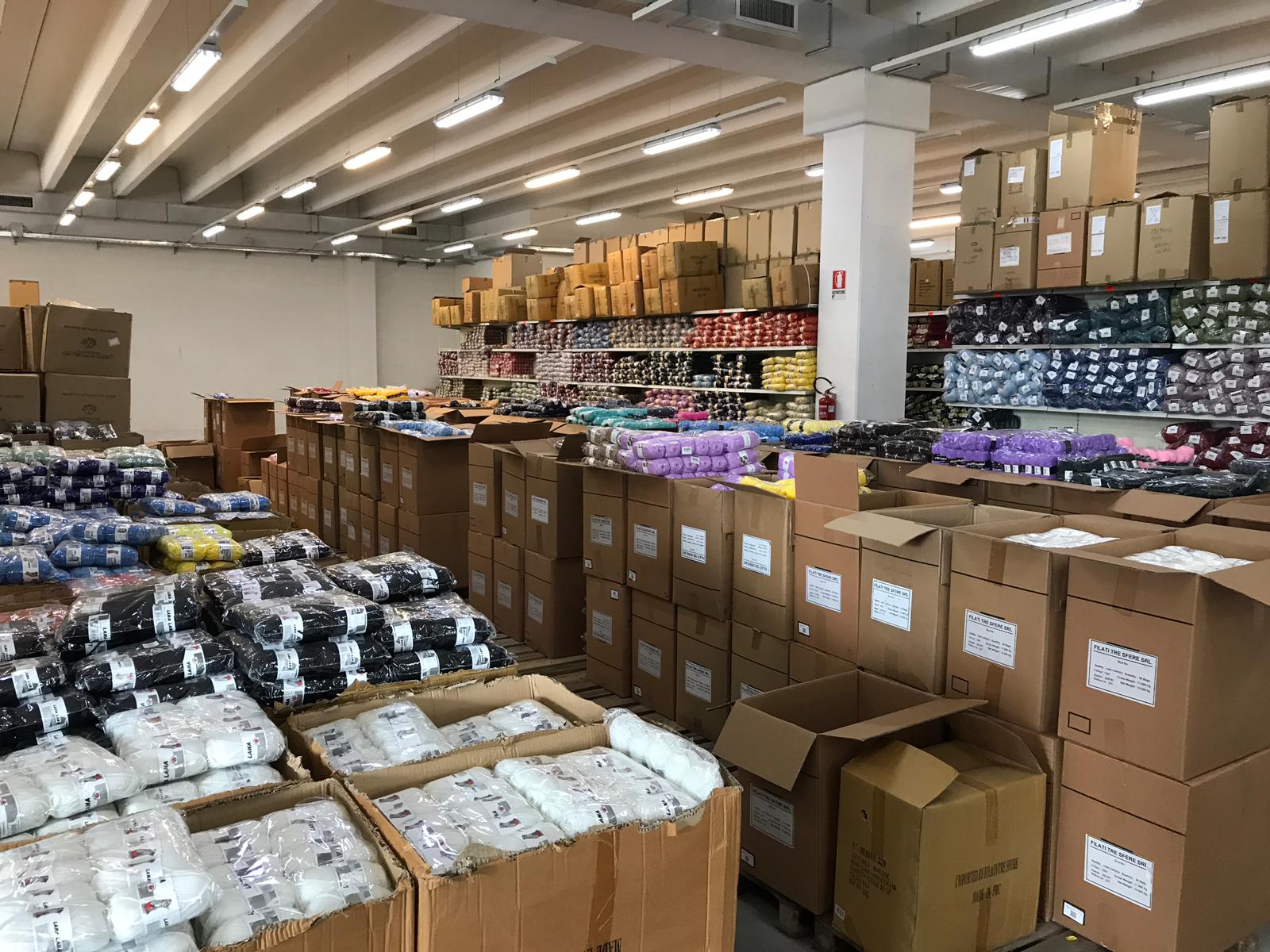 magazzino filati tre sfere