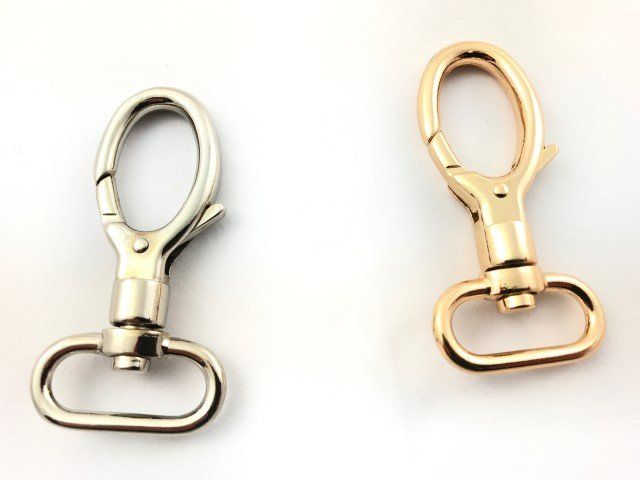 moschettoni per borse fatte a mano