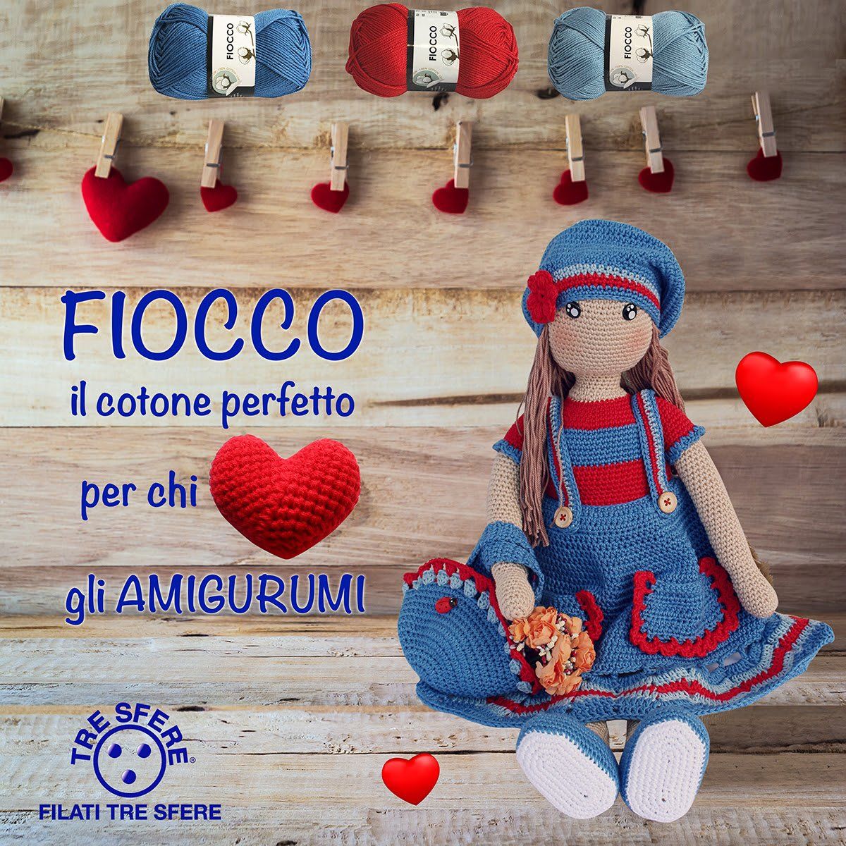 lana acrilica e puro cotone fiocco per amigurumi