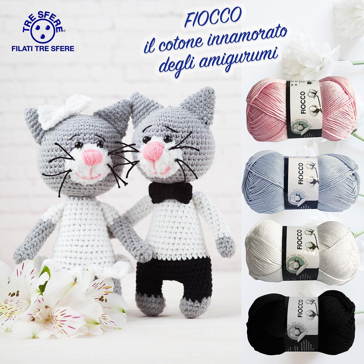 lana acrilica e puro cotone per amigurumi