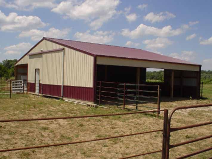 Exterior view of agricultural building