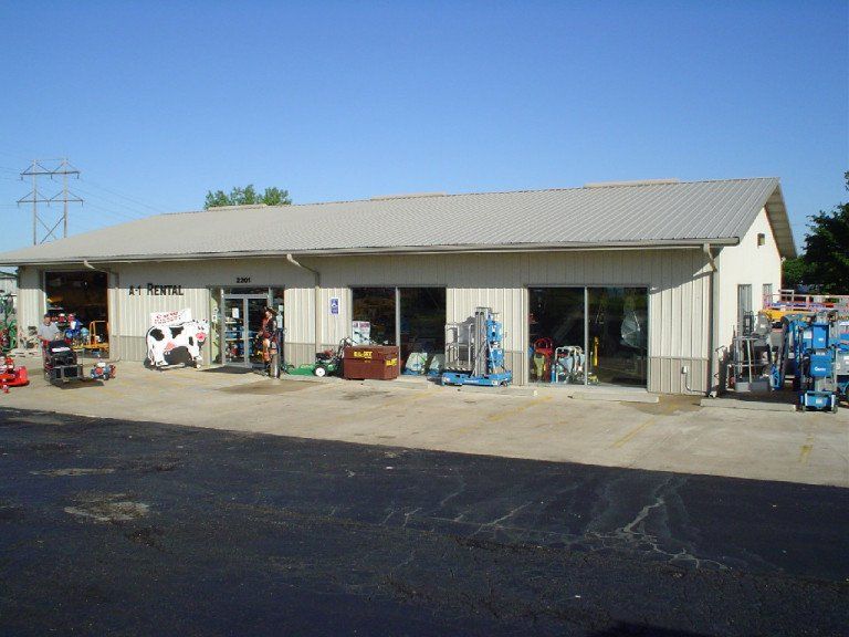 Commercial building exterior view