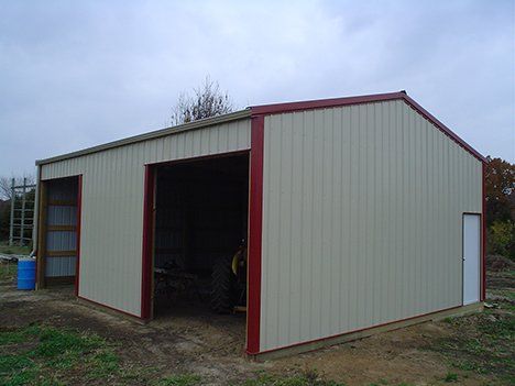 exterior view of Storage building
