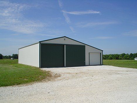exterior view of Storage building