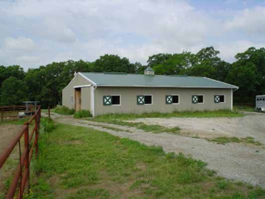 exterior of a equestrian building