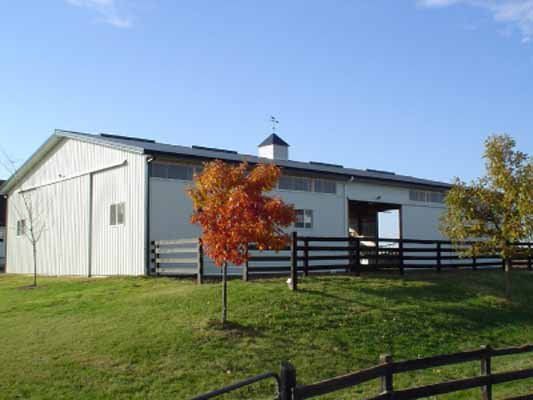 exterior of a equestrian building