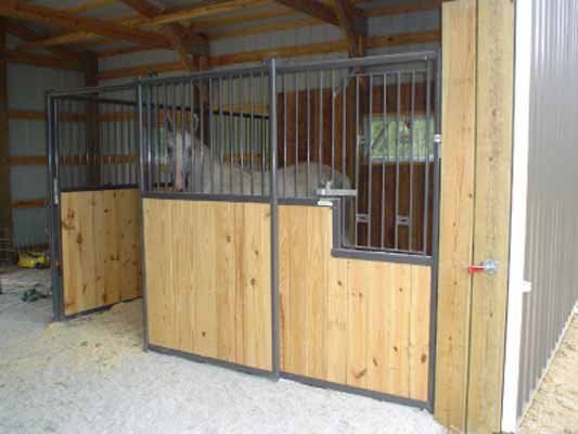 Interior of a equestrian building