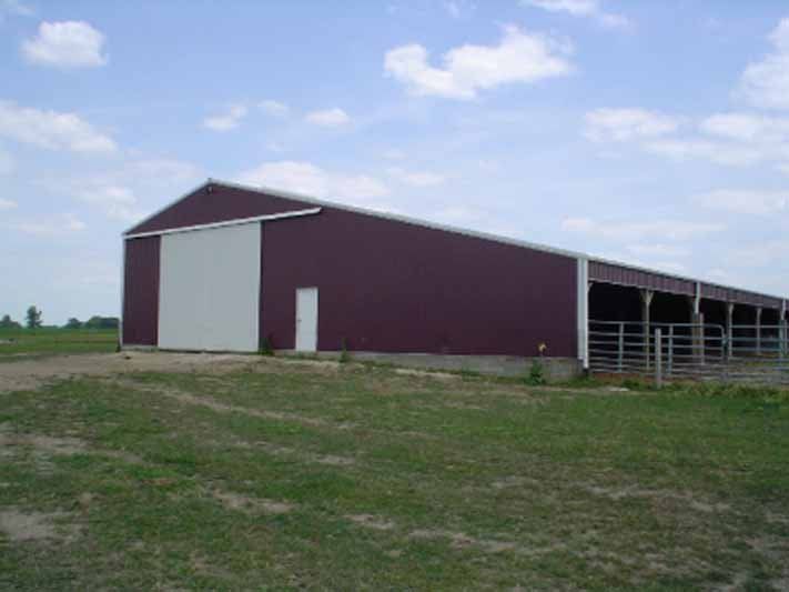 Exterior view of agricultural building