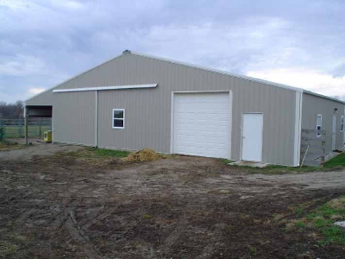 Exterior view of agricultural building