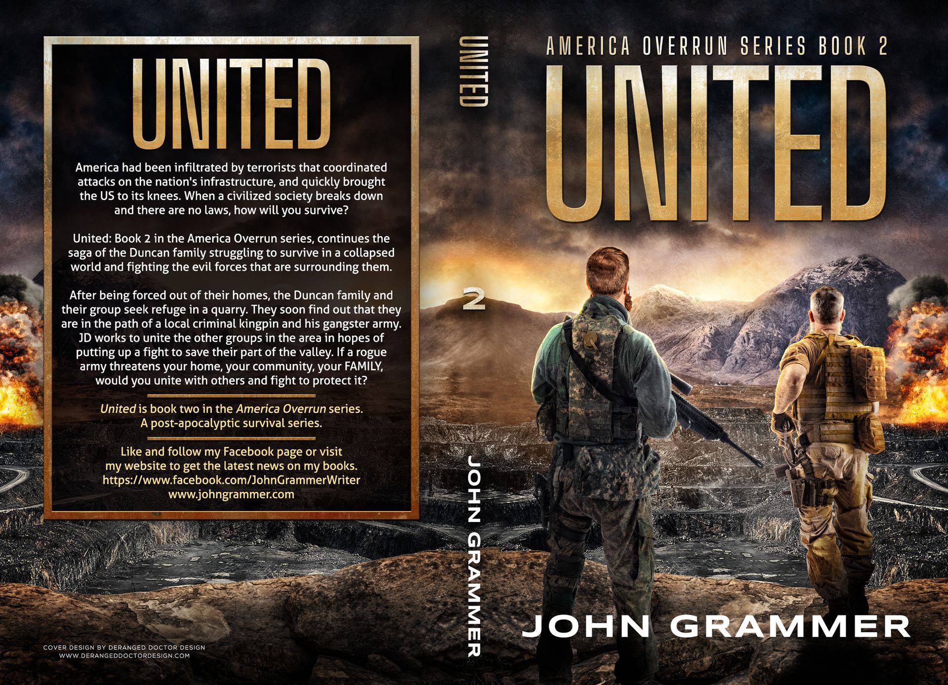 A book cover for united by john grammer