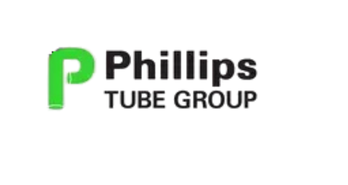 The phillips tube group logo is green and black on a white background.