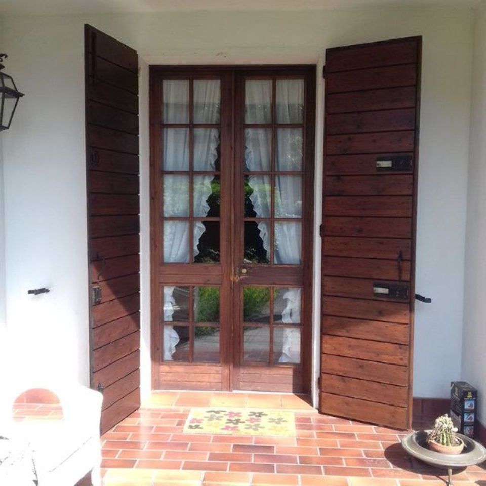 porta finestra in legno