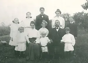John N. Middendorf and his Family of Nine Children, Middendorf Funeral Home