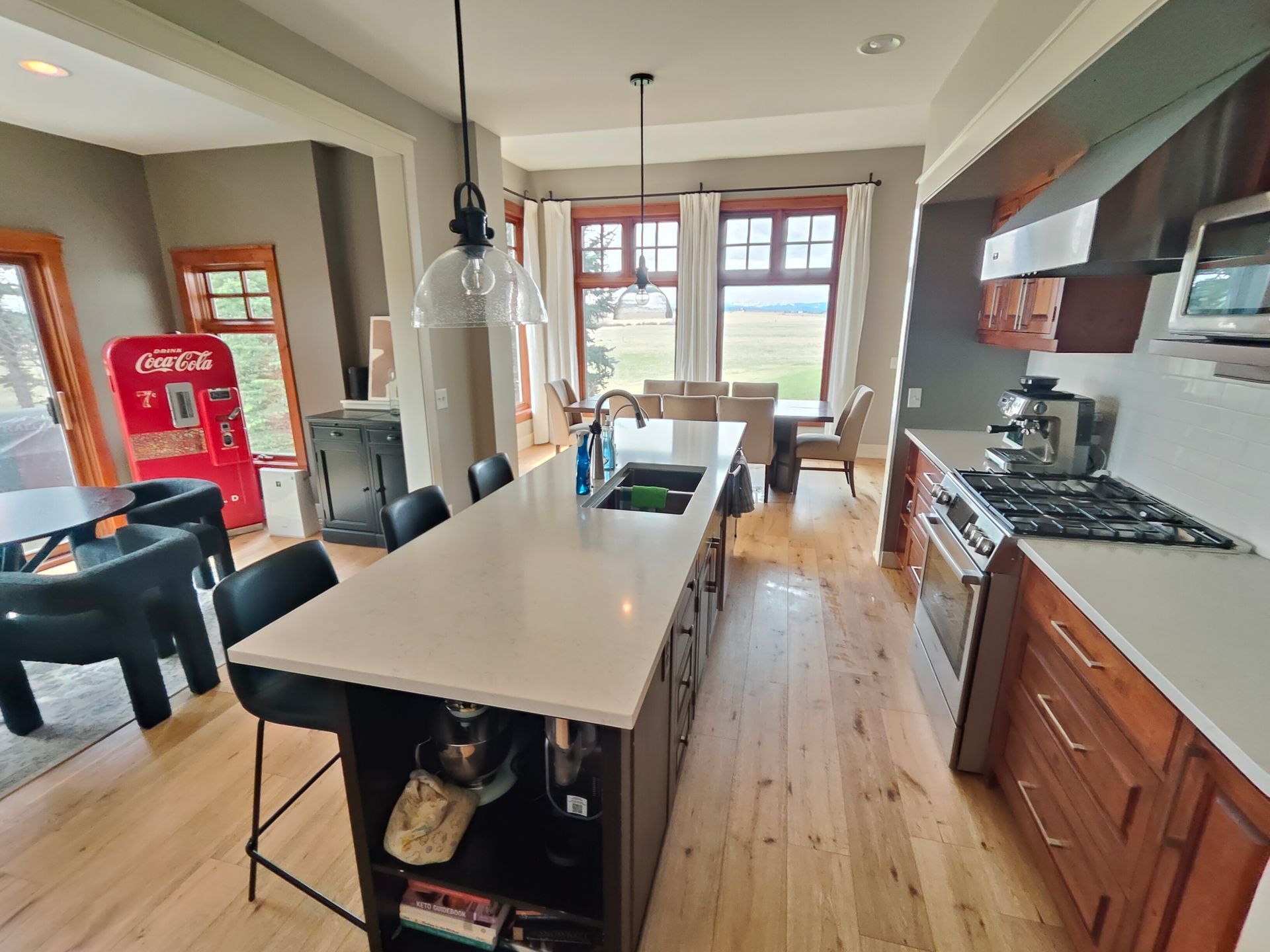 cleaning a kitchen