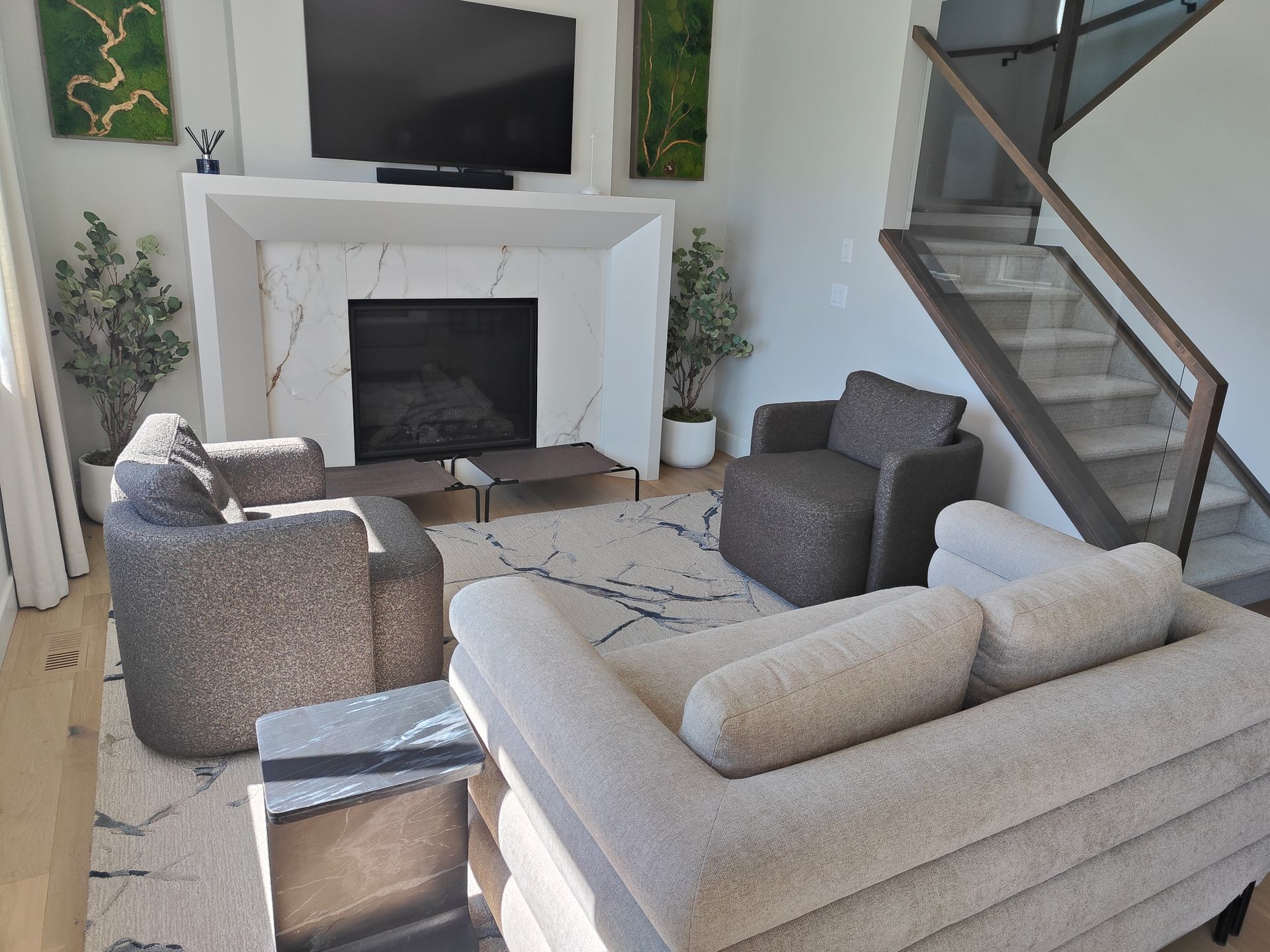 living room deep clean in cochrane