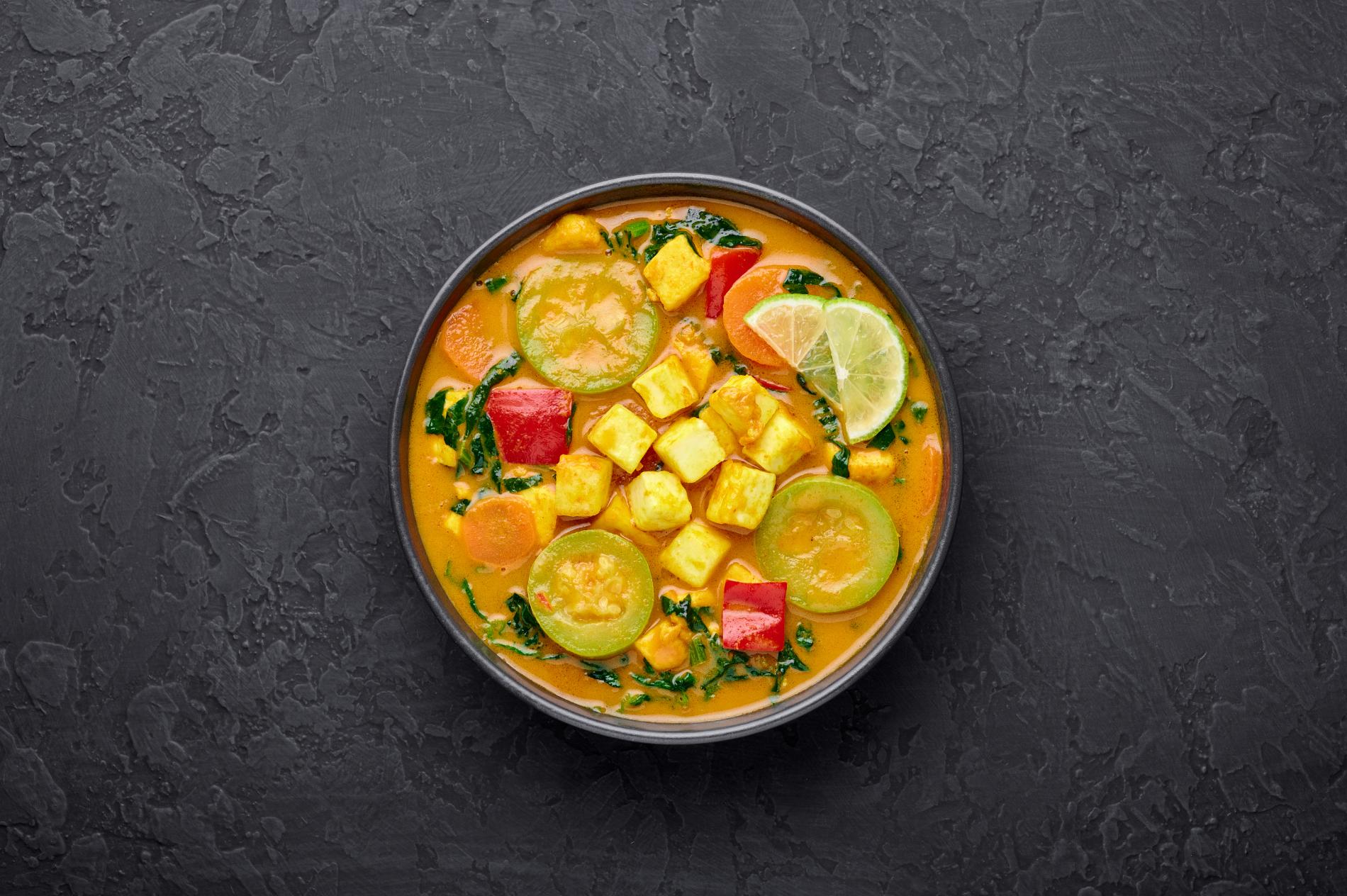 Yellow veggie soup