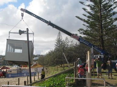 Crane on a construction site — Chris Aitkin Crane Hire in Maroochydore, QLD
