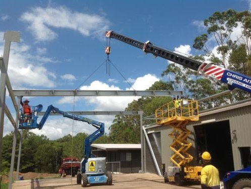On going construction service using cranes — Chris Aitkin Crane Hire in Maroochydore, QLD
