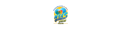 A blurred image of a colorful logo on a white background.