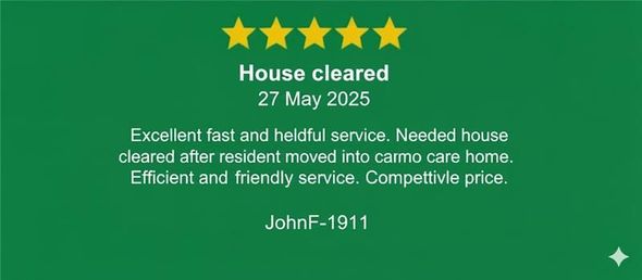 Image of a customer review 