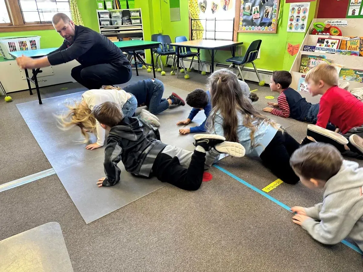 Exercise is fun at day care