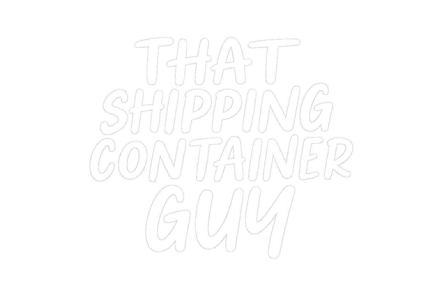 That Shipping Container Guy logo –  blue container icon with bold white text, representing a North QLD -container brand.