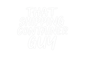 That Shipping Container Guy logo –  blue container icon with bold white text, representing a North QLD -container brand.