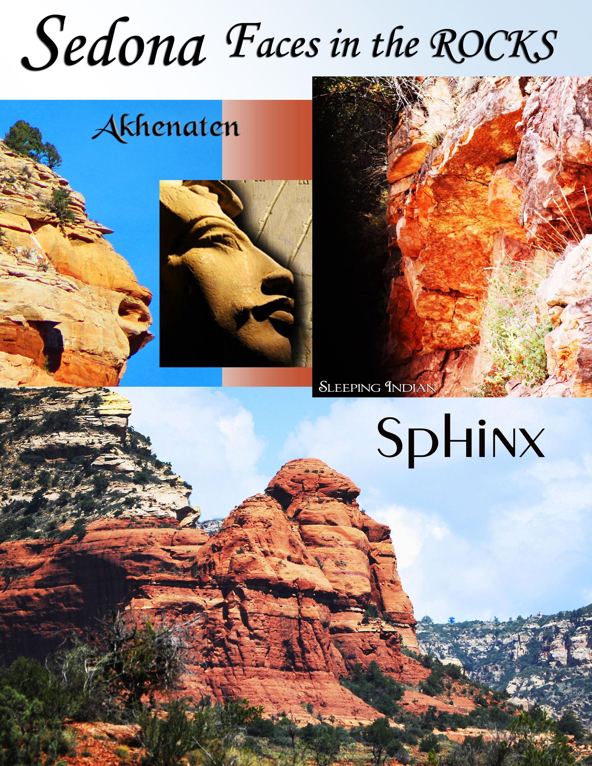 Sedona Faces in the Rocks
