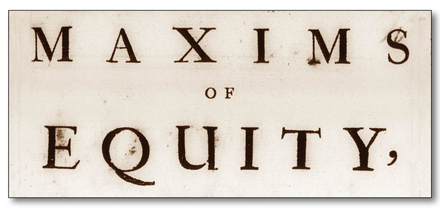 Maxims of Equity