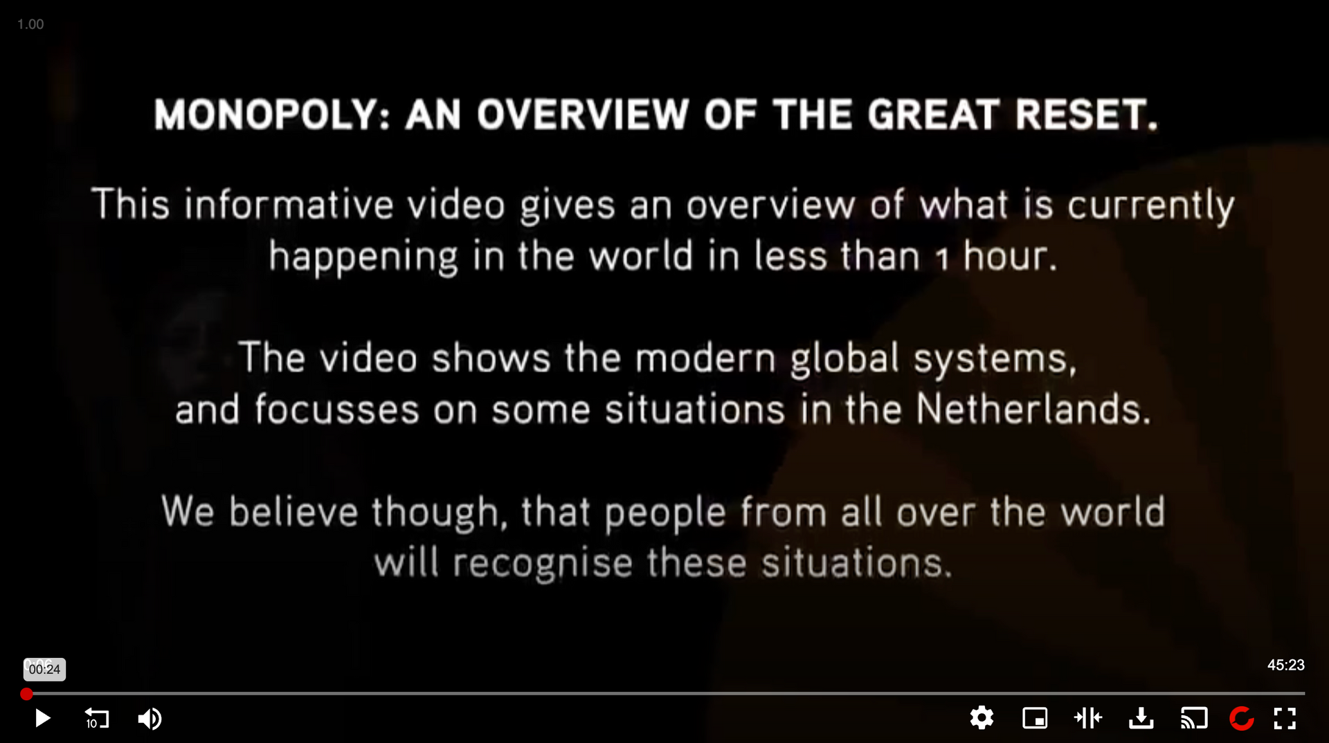 Video on who controls the commercial realms