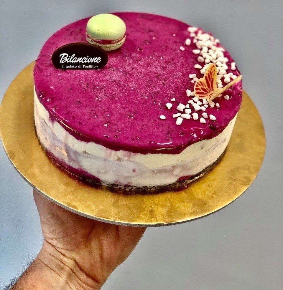torta gelato ai frutti rossi