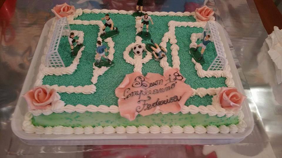 torta campo di calcio